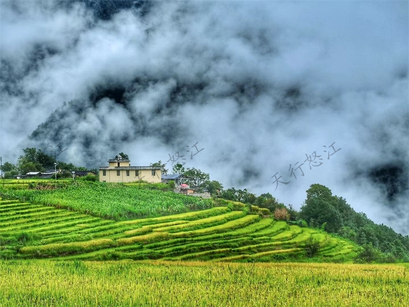 怒江旅游丙中洛,以优美的田园风光和宗教赋予的山水神性而著称,有人神共居的人间仙境之誉